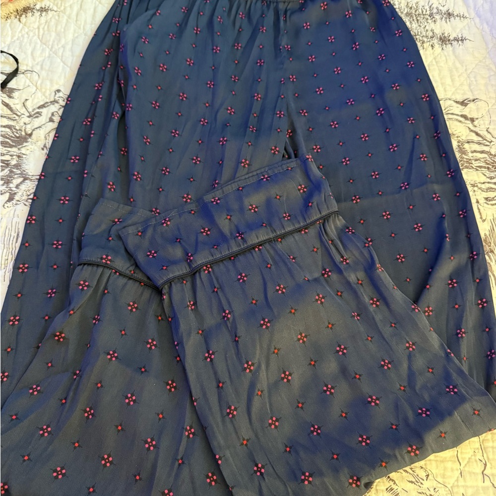 Banana Republic Navy Floral Pajama Pant